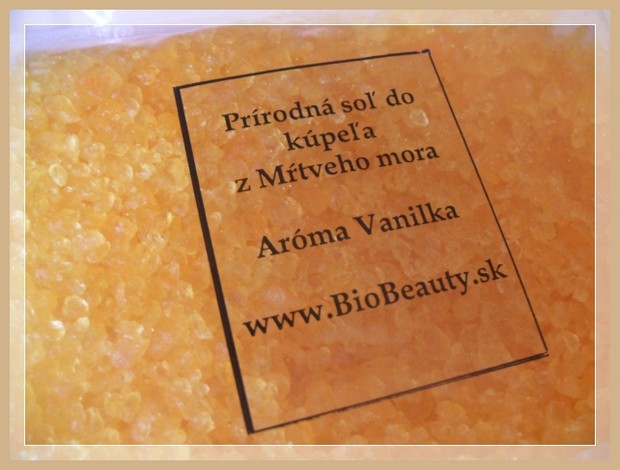 BioBeauty - Morská soľ do kúpeľa vanilka