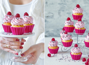Recept na romantické vanilkovo-malinové cupcakes