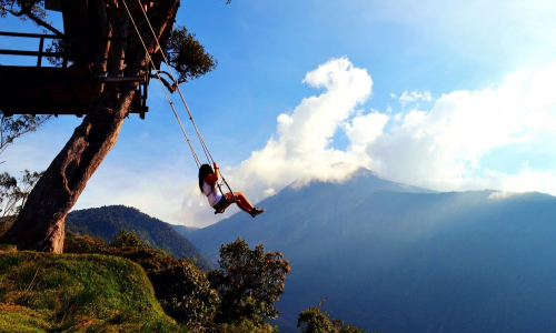 Jedinečné miesta: Adrenalínová hojdačka v Ekvádore
