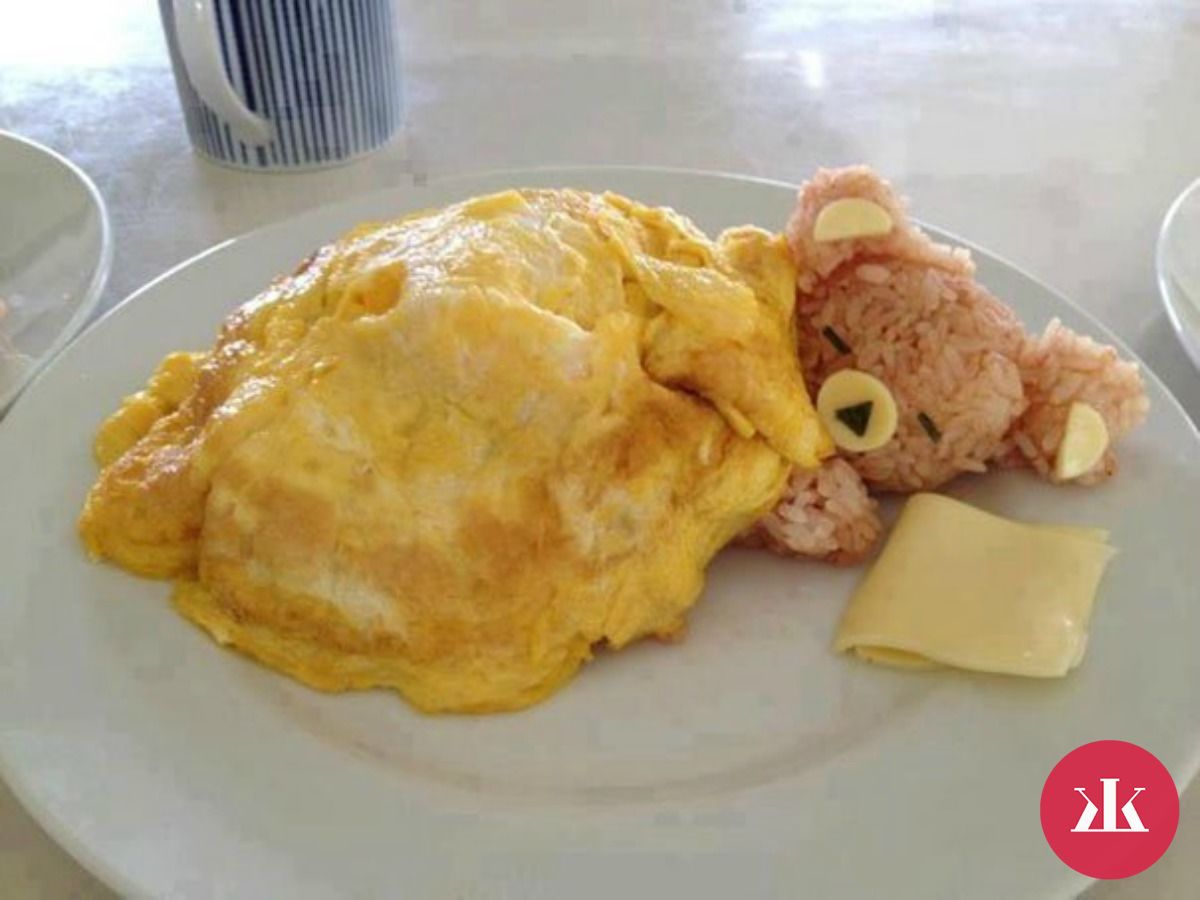 omeleta, kreatívna omeleta, jedlo pre deti, kreatívne jedlo