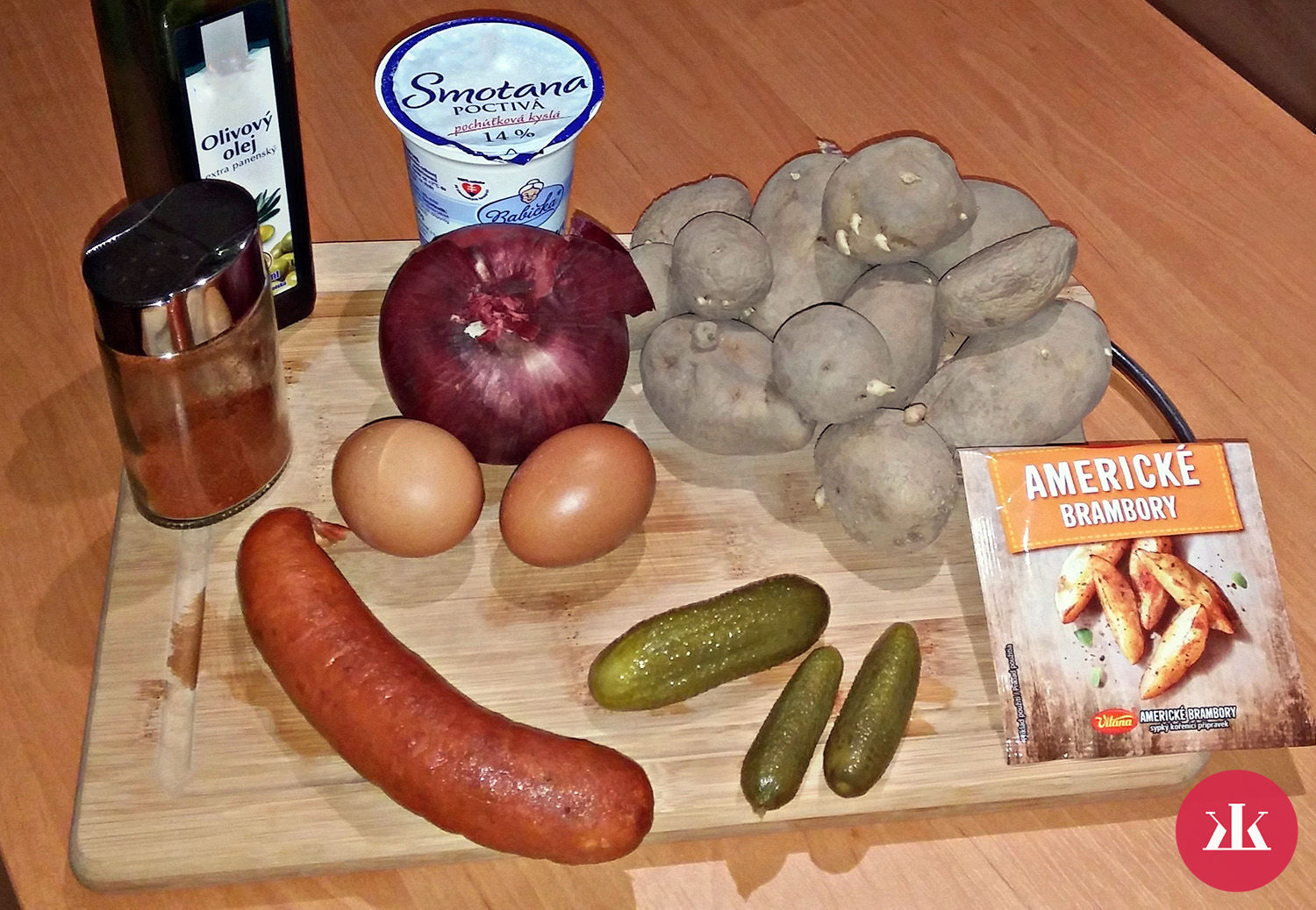 Ingrediencie na francúzske zemiaky