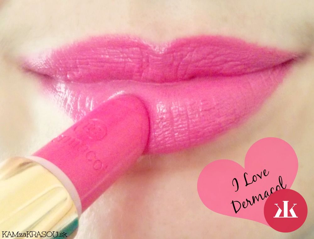 dermacol  longlasting lipstick a transparentná ceruzka na pery hyaluronic