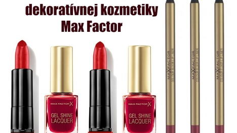 Hrajte o 5 balíčkov dekoratívnej kozmetiky Max Factor (v hodnote 24 €)