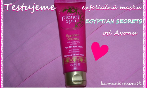 TEST: Avon Egyptian Secrets - Exfoliačná maska