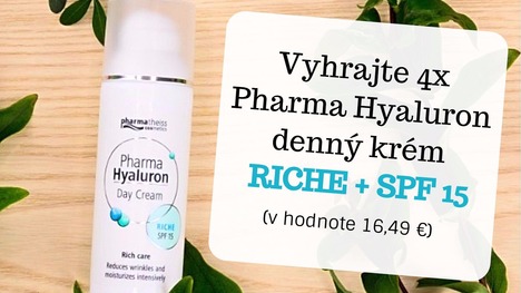 Vyhrajte 4x Pharma Hyaluron denný krém RICHE + SPF 15