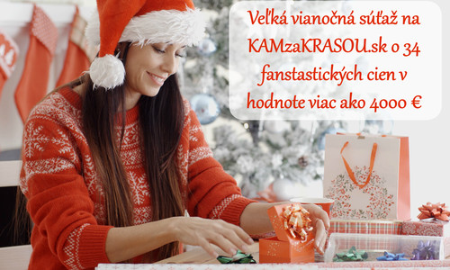 Veľká vianočná súťaž na KAMzaKRASOU.sk o 34 cien v hodnote viac ako 4000 €