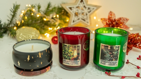 Vianočné sviečky Heart & Home: Nalaď sa na vianočné obdobie príjemnou vôňou