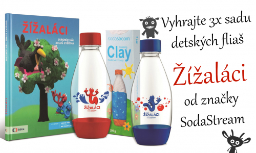 Vyhrajte 3x sadu detských fliaš Žížaláci od značky SodaStream