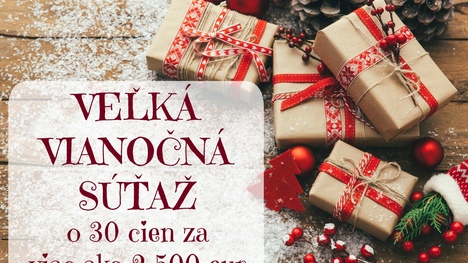 Veľká vianočná súťaž na KAMzaKRASOU.sk o 30 cien v hodnote 2500 €