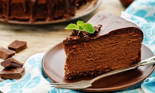 Čokoládovo čokoládový cheesecake, ktorý sa rozplýva na jazyku