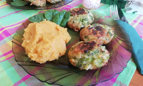 Menu nielen na Zelený štvrtok: Brokolicové fašírky s batatovým pyré
