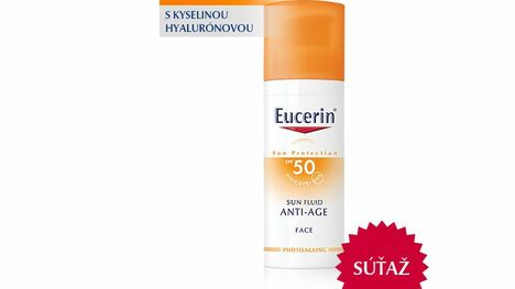 Vyhrajte 8x novinku EUCERIN Emulziu na opaľovanie na tvár proti vráskam SPF 50