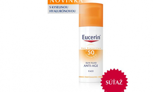 Vyhrajte 8x novinku EUCERIN Emulziu na opaľovanie na tvár proti vráskam SPF 50