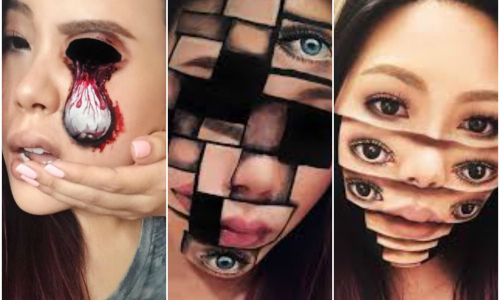 Optické ilúzie pomocou štetca: Make-up artistka klame farbami