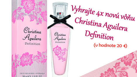 Vyhrajte 4x novú vôňu Christina Aguilera Definition (v hodnote 20 €)