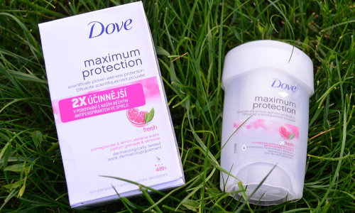 TEST: DOVE Maximum Protection vs. Pure antiperspiranty