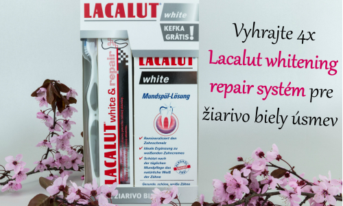 Vyhrajte 4x Lacalut whitening repair systém pre žiarivo biely úsmev