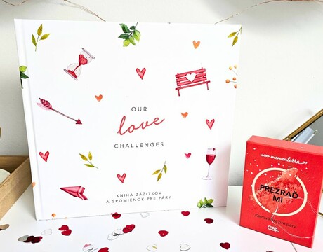 Kniha pre zamilovaných nielen na Valentína! Vytvorte si spomienky LÁSKY na celý život