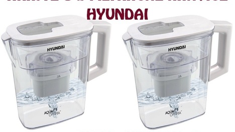 Hrajte o 2 filtračné kanvice Hyundai Aqua Optima
