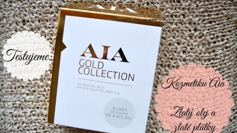 TEST: Aia cosmetics – Liftingový olej so zlatými plátkami