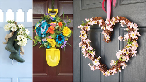 Jarná dekorácia na dvere: Buď originálna a vyrob si ju sama!