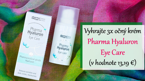 Vyhrajte 3x očný krém Pharma Hyaluron Eye Care (v hodnote 13,19 €)