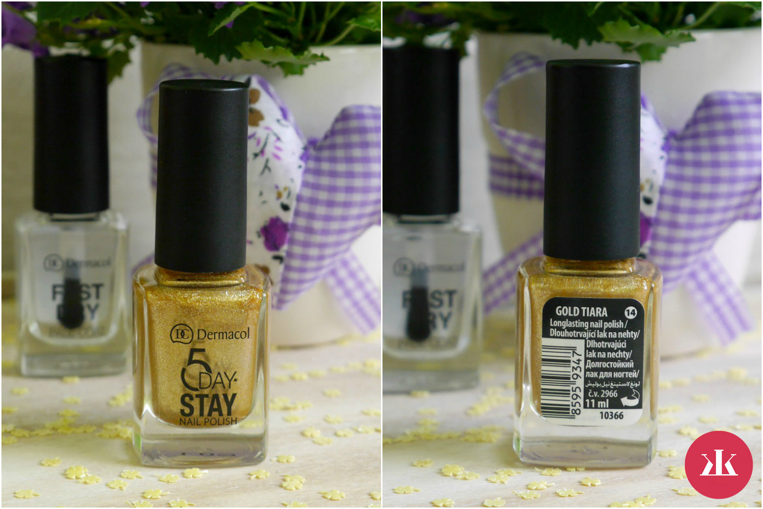 Dermacol 5 Day Stay Longlasting nail polish & Fast Dry Base Coat
