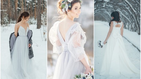 Čaká ťa svadba v zime? Tu sú inšpirácie na zimné svadobné šaty!