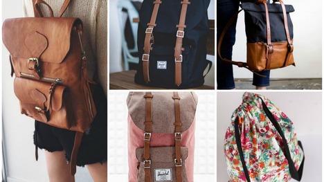 Batohy ako štýlové náhrady ťažkých kabeliek. Vyrobte si vlastný trendy batoh!