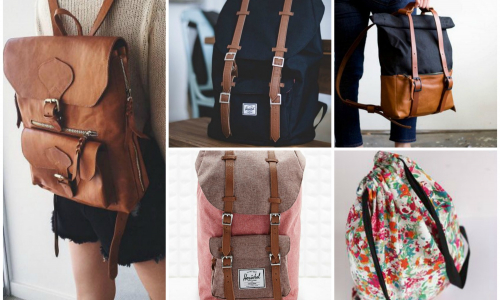 Batohy ako štýlové náhrady ťažkých kabeliek. Vyrobte si vlastný trendy batoh!