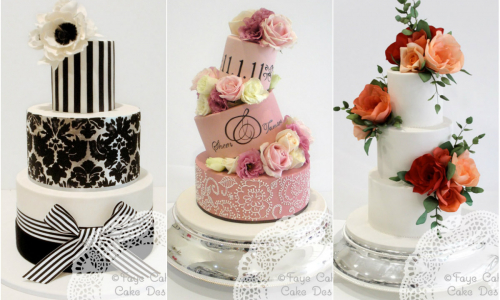 Svadobné torty od Faye Cahill Cake Design