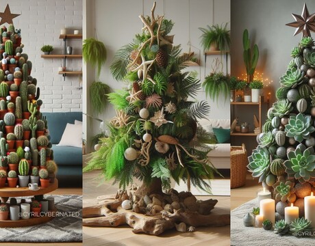 Vianočná výzdoba s nádychom exotiky: Čo povieš na vianočný stromček z kaktusov či papradí?