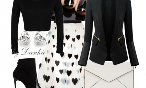 Outfit v podobe „black and white“
