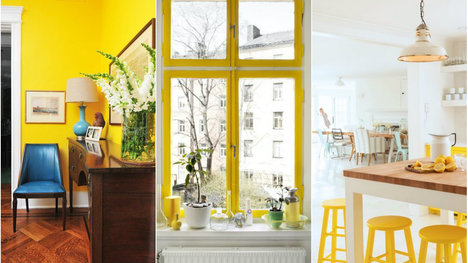 Mono color - žltá farba v interiéri a exteriéri