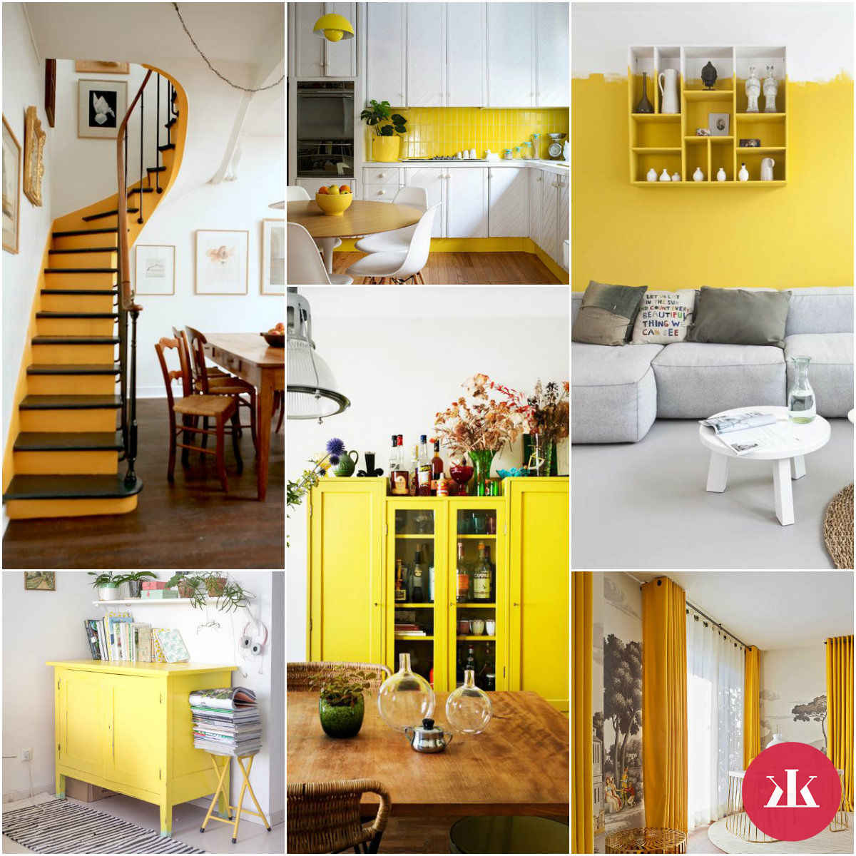 žltá farba v domácnosti