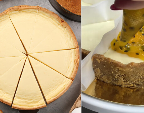 Perfektný spôsob, ako ozdobiť cheesecake – vďaka tomuto triku vyčaruješ cheesecake rôznych chutí