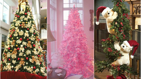 Vianočné stromčeky zdobené v modernom štýle