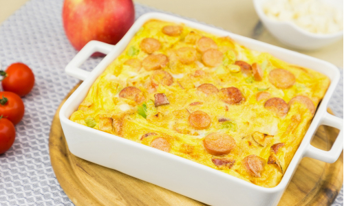 Recept na omeletu s jablkom a párkami: Netradičná, ale lahodná!