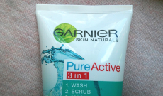 TEST: Garnier Pure 3v1 - gél, peeling a maska