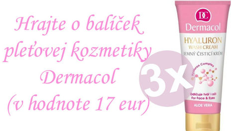 Hrajte o 3 balíčky pleťovej kozmetiky Dermacol (v hodnote 17 eur)