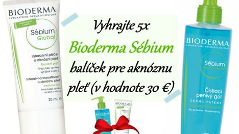 Vyhrajte 5x Bioderma Sébium balíček pre aknóznu pleť (v hodnote 30 €)