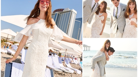 Romantická svadba na pláži: Aké svadobné šaty si na ňu obliecť?