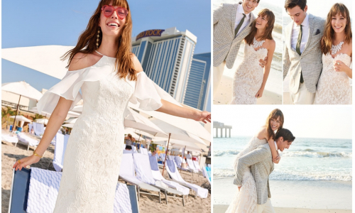 Romantická svadba na pláži: Aké svadobné šaty si na ňu obliecť?