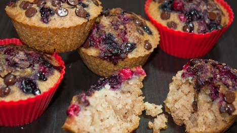 Bezlepkové recepty: Muffiny s ovocím, bez vajec a laktózy