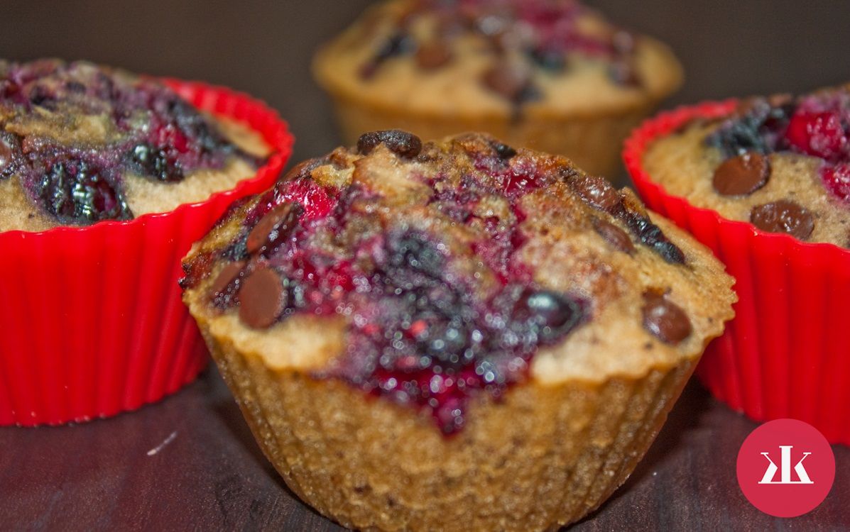 Bezlepkové recepty-muffiny s ovocím, bez vajec a laktózy