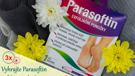 Vyhrajte 3x Parasoftin exfoliačné ponožky