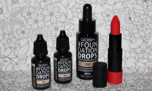 TEST: Gosh - Foundation Drops a Velvet Touch Lipstick