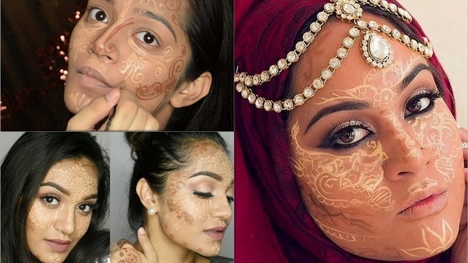 Henna a kontúrovanie tváre