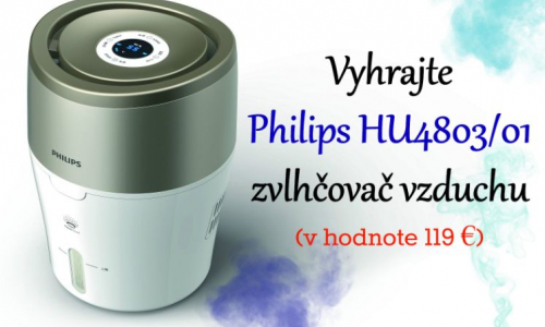 Vyhrajte Philips zvlhčovač vzduchu HU4803/01 (v hodnote 119 €)