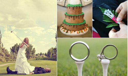 Tematická golfová svadba: Loptičky a všetko, čo k tomu patrí